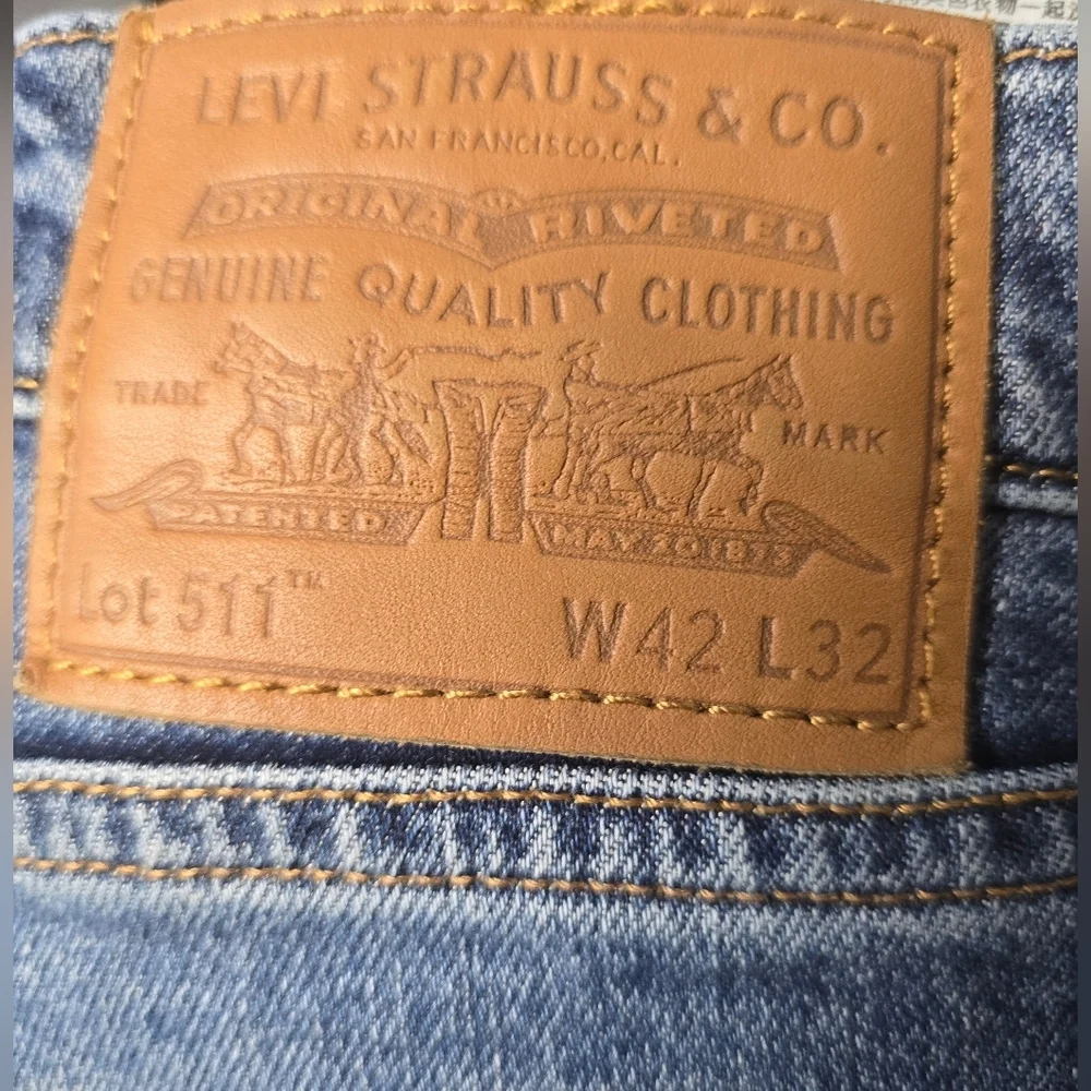 Levis 511 Slim-Fit Deconstructed Jeans SZ. 42x32
